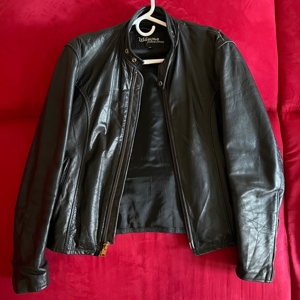 Motorbike leather jacket Wilsons Suede and Leather